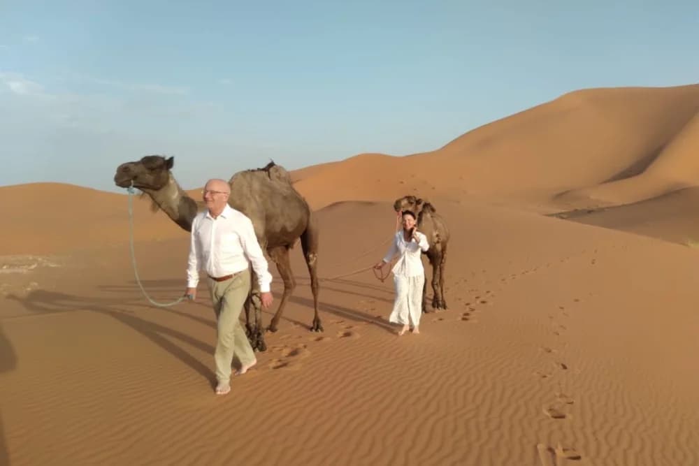 Merzouga Wild Bivouac (Max 4 People) – 10H Camel Trek + Guide + Campfire +  Meals + Free Sandboarding + 4x4 Support - 4